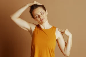 首のストレッチ